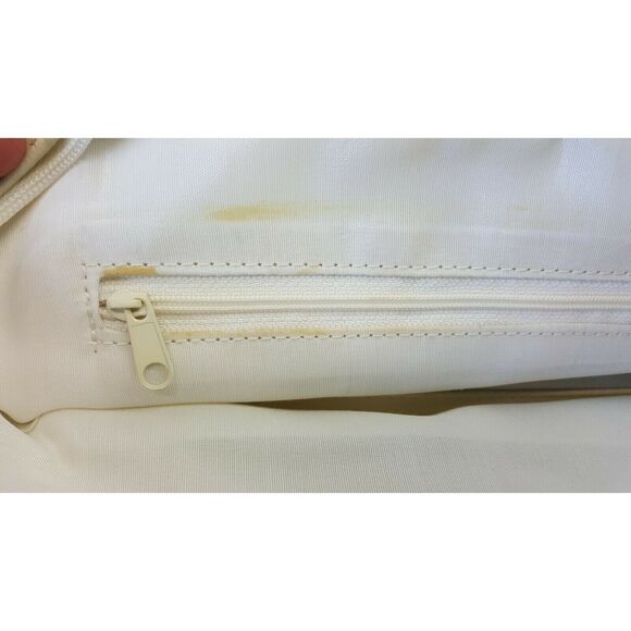 CL America Bone Color Faux Leather Shoulder Strap Handbag w/ Wallet / Billfold - Picture 12 of 12